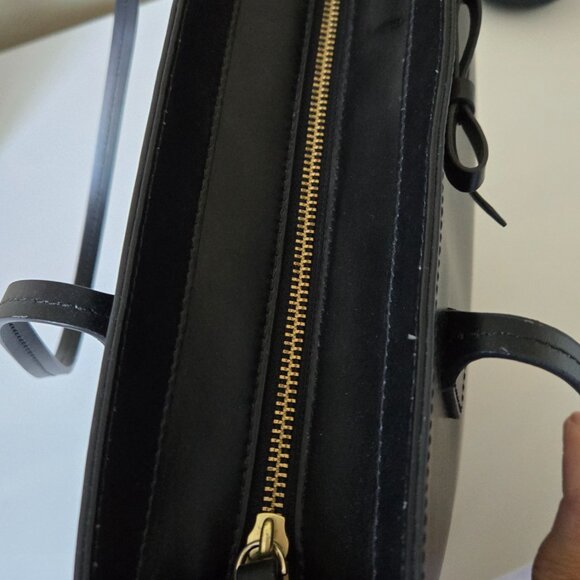 Kate Spade New York Sawyer Street Large Black Leather Tote - Picture 3 of 9